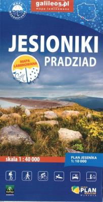 Mapa turystyczna - Jesioniki. Pradziad laminowana. Wydawca: Plan. SmakLiter.pl Opakowanie Mapa turystyczna - Jesioniki. Pradziad laminowana