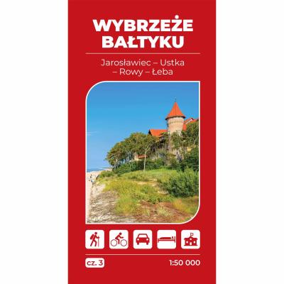 Okładka książki Mapa turystyczna - Wybrzeże Bałtyku cz.3