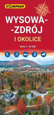 Okładka książki Mapa turystyczna Wysowa-Zdrój i okolice 1:35 000
