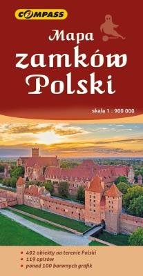 Mapa zamków Polski. Autor:   Praca zbiorowa. SmakLiter.pl Okładka książki Mapa zamków Polski