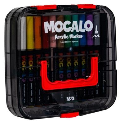 Opakowanie Marker akrylowy pędzelkowy 24 kolorów M&G