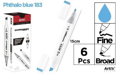 Opakowanie Marker Chromax z 2 końcówk. blue 183 (6szt)