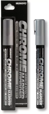 Opakowanie Marker chromowy 4,5mm srebrny MUNGYO