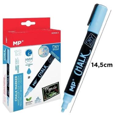 Opakowanie Marker kredowy do ścierania na sucho nieb (12szt)