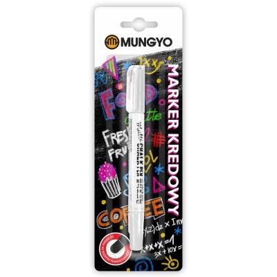 Marker kredowy MUNGYO biały na blistrze. Wydawca: Mungyo. SmakLiter.pl Opakowanie Marker kredowy MUNGYO biały na blistrze