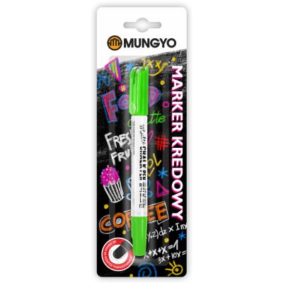 Marker kredowy MUNGYO zielony na blistrze. Wydawca: Mungyo. SmakLiter.pl Opakowanie Marker kredowy MUNGYO zielony na blistrze