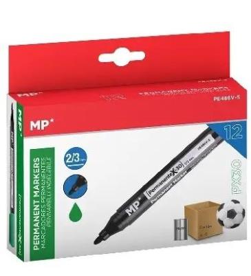 Opakowanie Marker permanentny 2,0/3,0mm zielony (12szt)