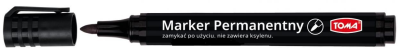 Opakowanie Marker permanentny czarny (12szt) TOMA