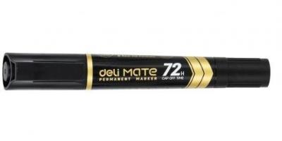 Opakowanie Marker permanentny dwustronny czarny (10szt) DELI