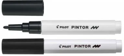 Marker Pintor SW-PT-F-B czarny (6szt) PILOT. Wydawca: Pilot. SmakLiter.pl Opakowanie Marker Pintor SW-PT-F-B czarny (6szt) PILOT