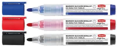 Marker suchościeralny LongLine + ścieracz (3szt). Wydawca: TOMA. SmakLiter.pl Opakowanie Marker suchościeralny LongLine + ścieracz (3szt)