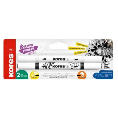 Opakowanie Markery akrylowe Kreative dwustronne 2szt