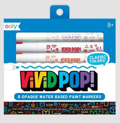 Opakowanie Markery Akrylowe Vivid Pop! Klasyczne Kolory 8szt