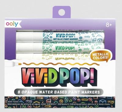 Opakowanie Markery Akrylowe Vivid Pop!! Metaliczne 8szt