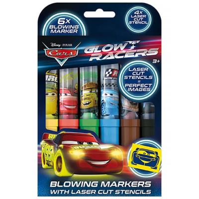 Opakowanie Markery dmuchane Cars 6 sztuk + szablony