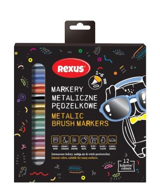 Opakowanie Markery pędzelkowe metaliczne 12 kolorów