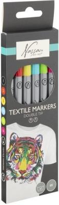 Opakowanie Markery tekstylne podwójne 6szt