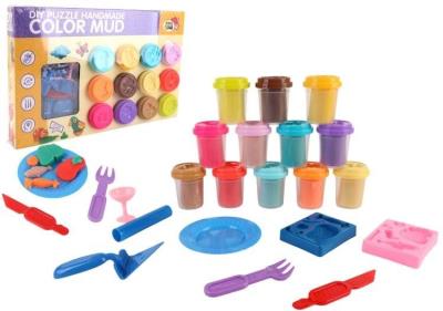 Opakowanie Masa plastyczna 12 kubków z akcesoriami