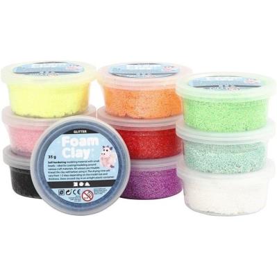 Opakowanie Masa plastyczna Foam Clay brokatowa 10x35g