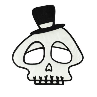Maska na Halloween flokowana Czaszka. Wydawca: ARPEX. SmakLiter.pl Opakowanie Maska na Halloween flokowana Czaszka
