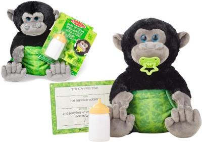 Opakowanie Maskotka młody goryl z certyfikatem m&d