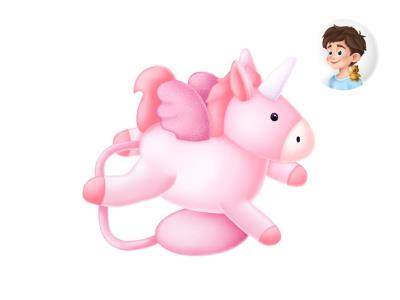 Opakowanie Maskotka na magnes Jednorożec