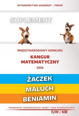 Okładka książki Mat. z wesołym kangurem. Suplement 2026 Żaczek...