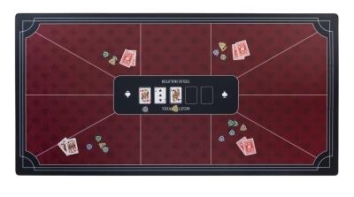 Opakowanie Mata do pokera czerwona (180x90cm)