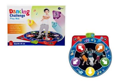 Mata do tańczenia z dźwiękami i światłem. Wydawca: SWEDE. SmakLiter.pl Opakowanie Mata do tańczenia z dźwiękami i światłem