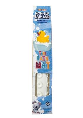 Mata kąpielowa antypoślizgowa szara. Wydawca: Tuban. SmakLiter.pl Opakowanie Mata kąpielowa antypoślizgowa szara