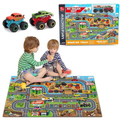 Opakowanie Mata podłogowa z ulicami 120x80cm + resoraki