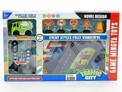 Opakowanie Mata ulicy rozkładana ze strażą pożarną akcesoria