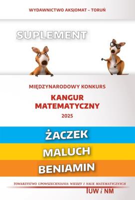 Matematyka z wesołym kangurem Suplement 2025. Autor:   Praca zbiorowa. SmakLiter.pl Okładka książki Matematyka z wesołym kangurem Suplement 2025