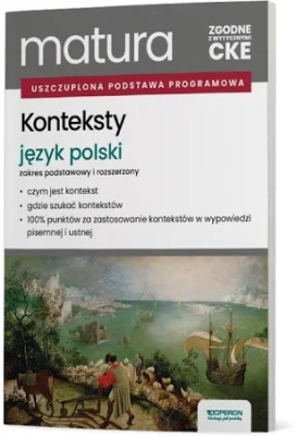 Okładka książki Matura 2026 Język polski Konteksty
