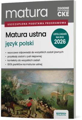 Okładka książki Matura 2026 Język polski Matura ustna ZRiP