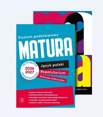 Okładka książki Matura J. polski arkusze i odp + reperytorium ZP
