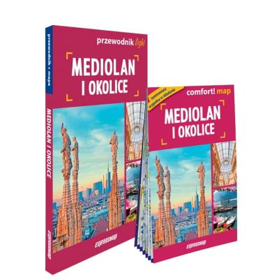 Mediolan i okolice light: przewodnik + mapa. Autor: Adamczyk Karolina, Marta Lasota, Stebel Marta. SmakLiter.pl Okładka książki Mediolan i okolice light: przewodnik + mapa