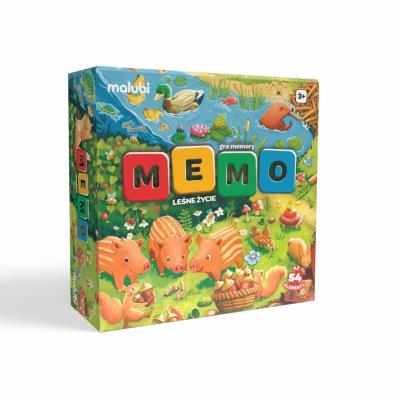 Memo Leśne Życie. Wydawca: Malubi. SmakLiter.pl Opakowanie Memo Leśne Życie