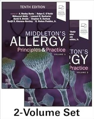 Okładka książki Middleton's Allergy . Principles and Practice. 2-Volume Set