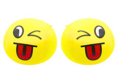 Opakowanie Miękka piłka buźka emoji żółta 9 cm