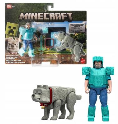 Opakowanie Minecraft Najlepszy przyjaciel wilk Steve