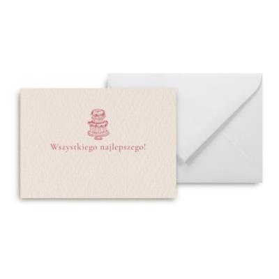 Mini kartka Wszystkiego najlepszego. Wydawca: Grupa Kreatywna. SmakLiter.pl Opakowanie Mini kartka Wszystkiego najlepszego