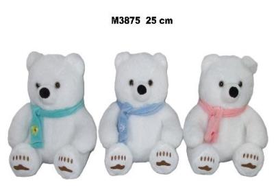 Miś polarny w szaliku 25cm MIX. Wydawca: Sun-Day. SmakLiter.pl Opakowanie Miś polarny w szaliku 25cm MIX