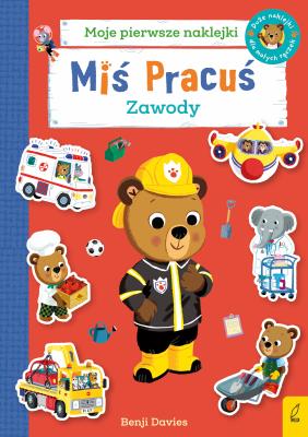 Okładka książki Miś Pracuś. Zawody. Książka z naklejkami