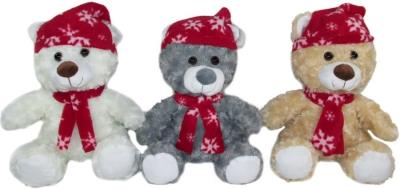 Opakowanie Miś świąteczny 18cm MIX