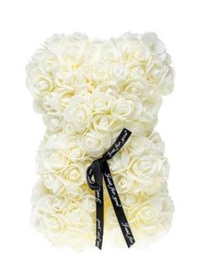 Opakowanie Miś z róż 25cm ROZETTE