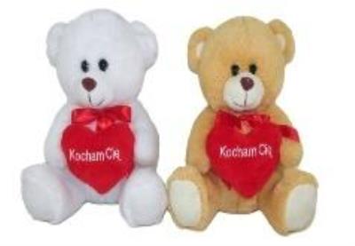 Opakowanie Miś z sercem 24cm MIX