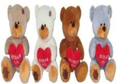 Opakowanie Miś z sercem 25cm MIX