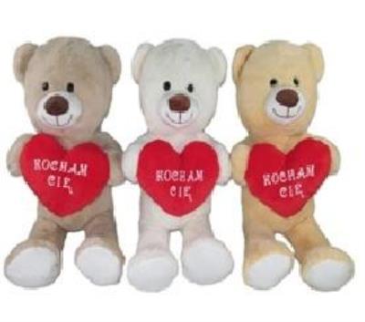 Opakowanie Miś z sercem 60cm MIX