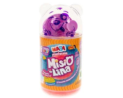 Misiolina masa plastyczna 2x50g + 2 foremki. Wydawca: EPEE. SmakLiter.pl Opakowanie Misiolina masa plastyczna 2x50g + 2 foremki